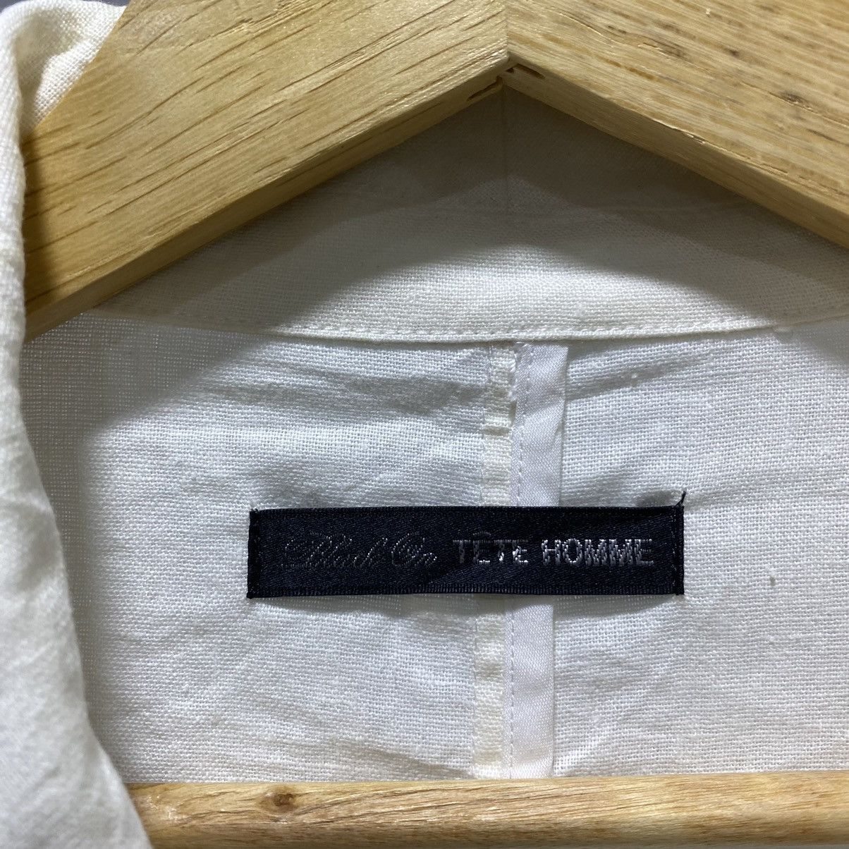 Issey Miyake × Japanese Brand × Tete Homme 🚨FINAL DROP🚨 Tete Homme Coat Linen 90s Designer Issey Miyake Size US M / EU 48-50 / 2 - 4 Thumbnail