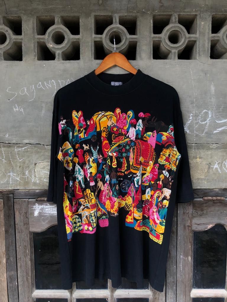 image of If Six Was Nine x Le Grande Bleu L G B Toruko Art Japanese in Black, Men's (Size Large)