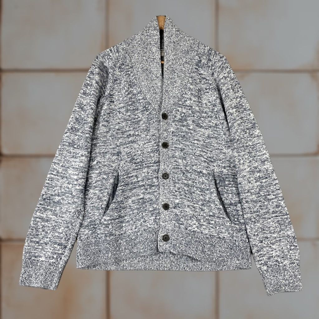 Club Monaco Club Monaco Cardigan Womens M Blue Shawl Collar Italian Knit Sweater Size M / US 6-8 / IT 42-44 - 1 Thumbnail