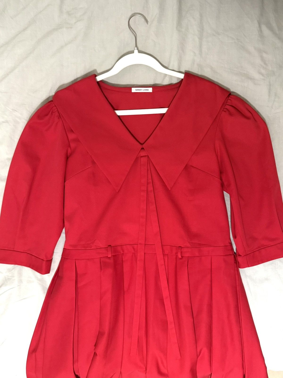 Sandy Liang Sandy Liang Red Kismet dress Size M / US 6-8 / IT 42-44 - 3 Thumbnail