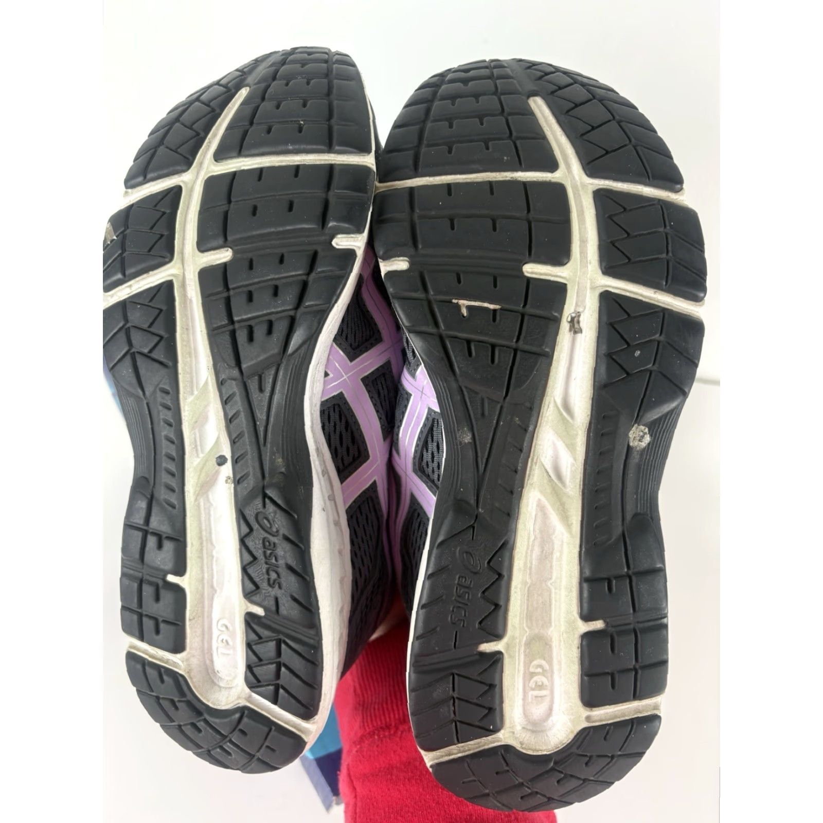 Asics ASICS Gel Contend 6 Sneaker Womens 8W Lace Up Gray/Purple Scrunch Geometric Colorful Athleisure Running & Walking Shoes Size US 8 / IT 38 - 7 Thumbnail