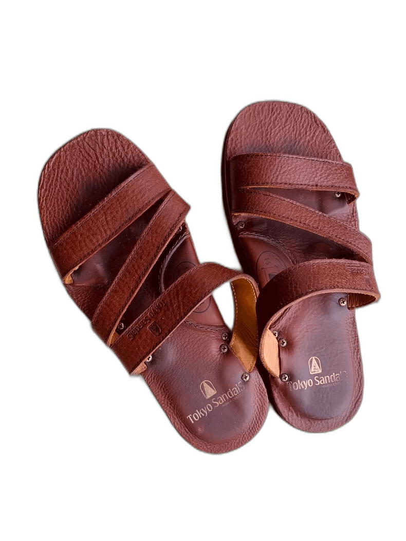 Japanese Brand rolling dub trio leather sandals Size US 7 / EU 40 - 1 Thumbnail