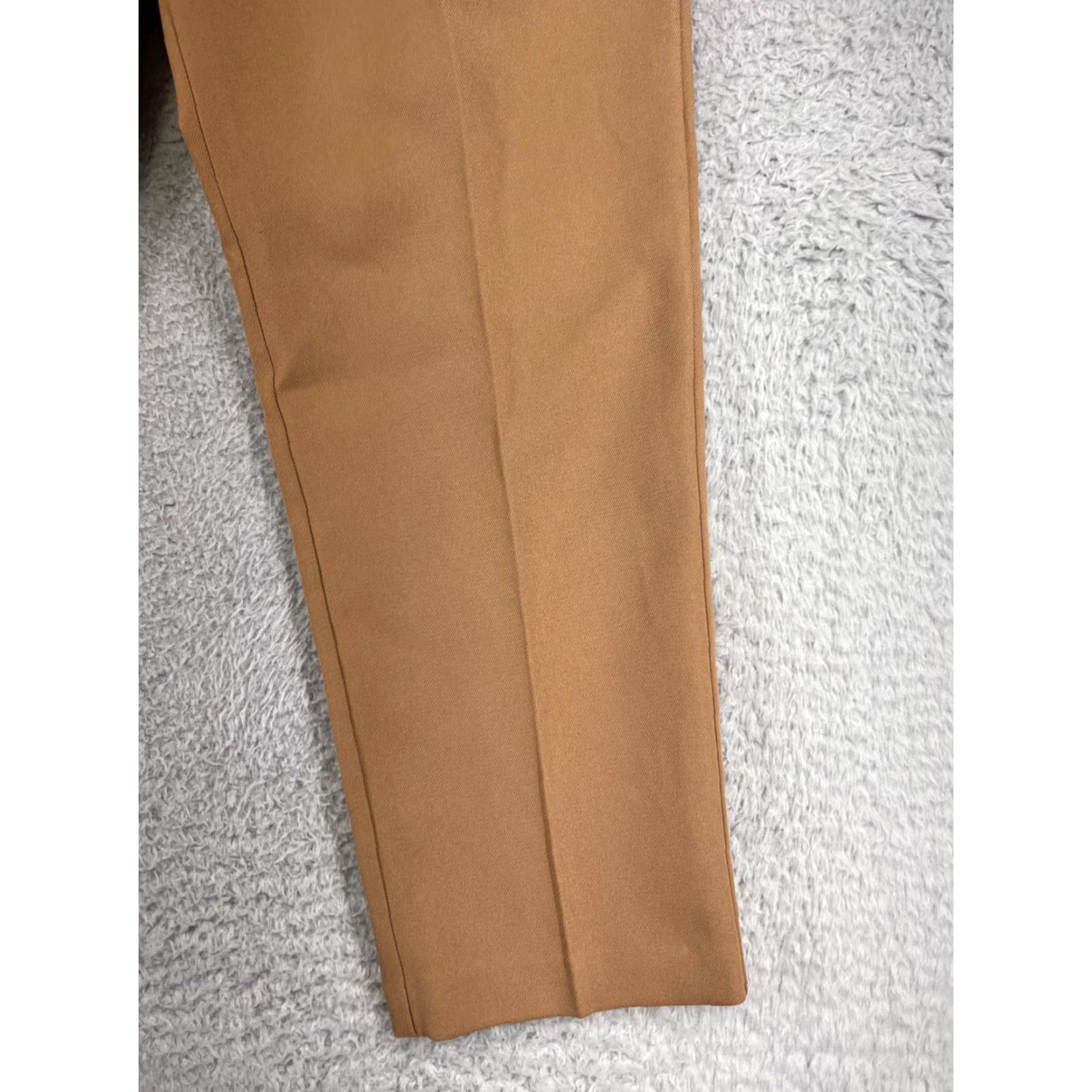 Vintage Sasson By Mustang Pants Womens 10 Beige 36x27 100% Polyester Elastic Waist Size 32" / US 10 / IT 46 - 4 Thumbnail