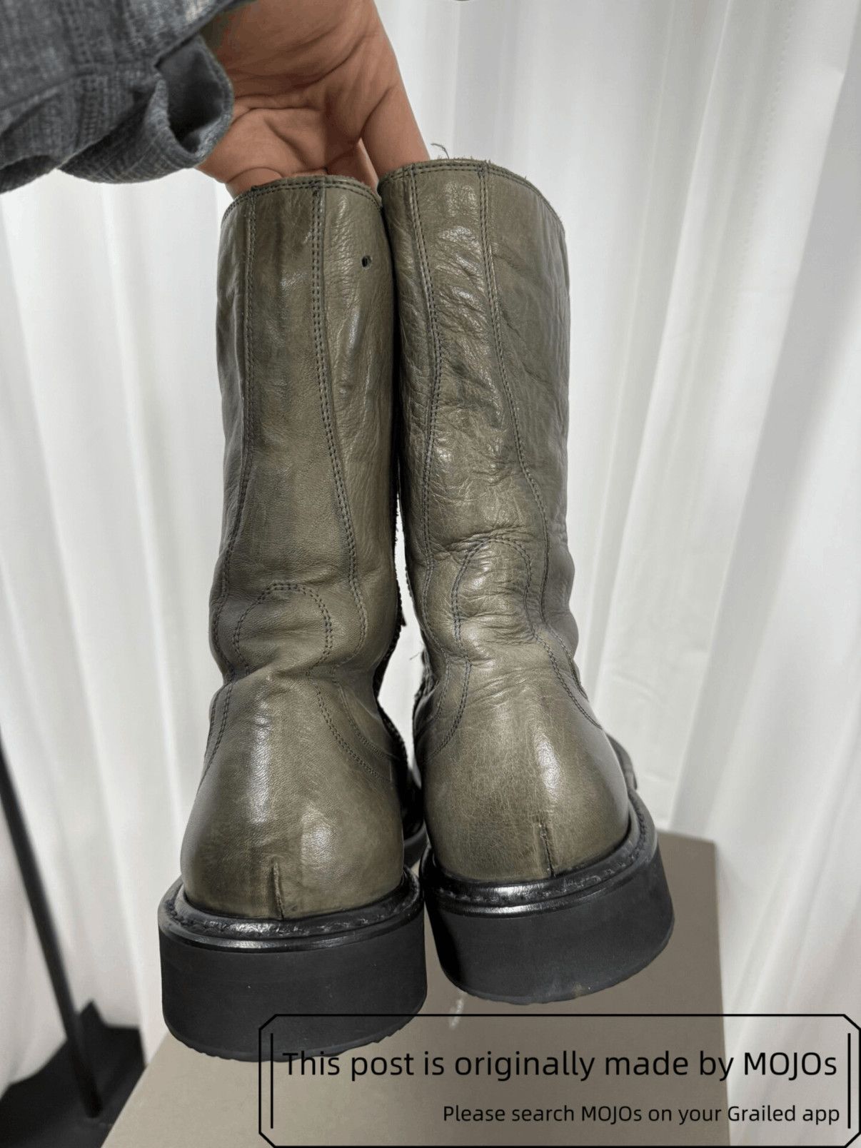 Rick Owens Sz 41 Rick Owens Combat Boots mojos18121626 Size US 8 / EU 41 - 4 Thumbnail