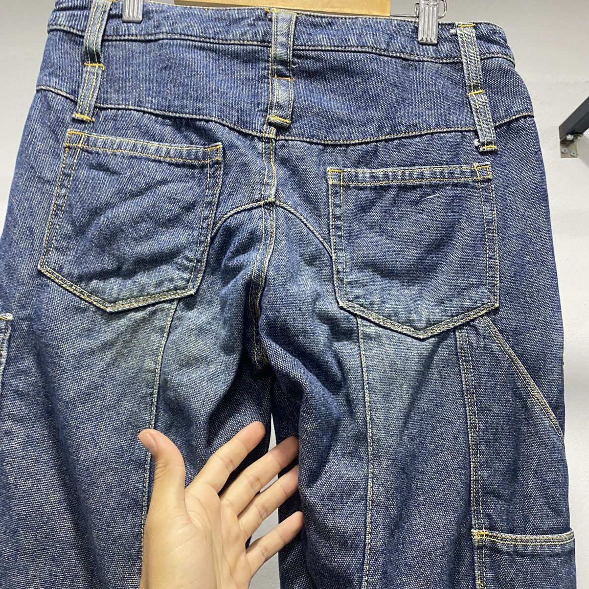 Vintage CRAZY☠️ Eastboy Fly Button Denim Cargo like Hysteric Mud Size US 33 - 6 Thumbnail