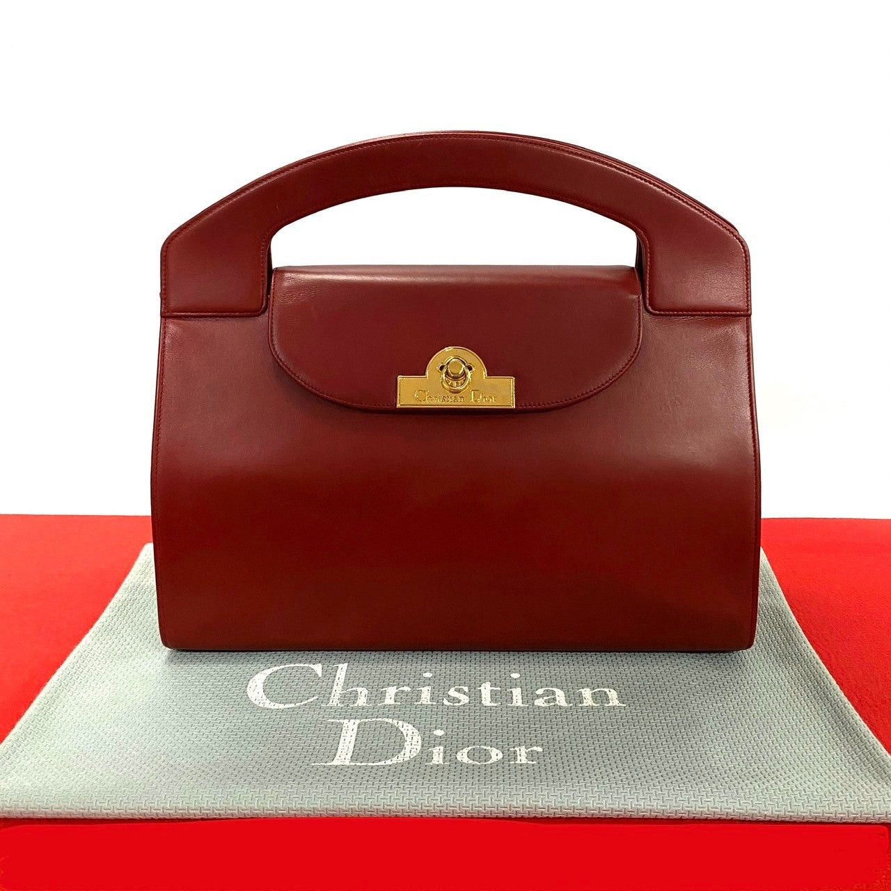 Dior Dior Handbag Red Leather Size ONE SIZE - 1 Thumbnail