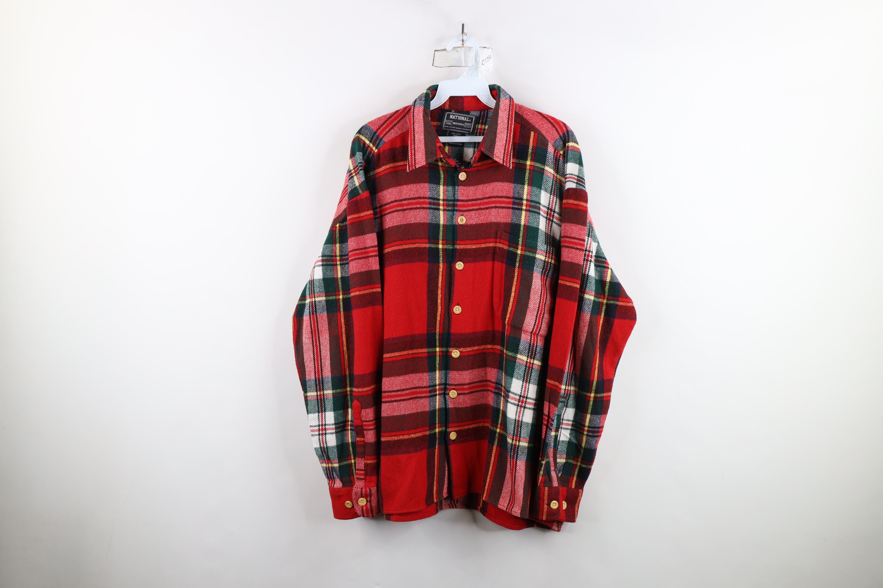 Vintage Vintage 90s Streetwear Heavyweight Collared Button Shirt Size US XL / EU 56 / 4 - 1 Thumbnail