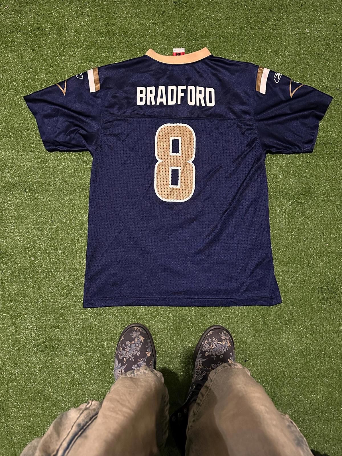 NFL St. Louis Rams #8 Bradford Football Jersey Size ONE SIZE - 2 Thumbnail