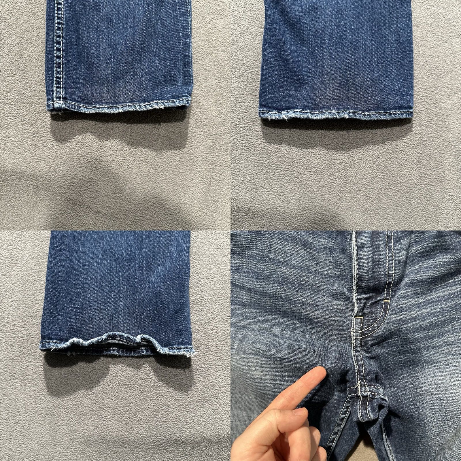 Vintage BKE Jake Jeans Mens 31x32 (30x30) Blue Straight Leg Denim Medium Wash Faded FUC Size US 31 - 8 Thumbnail