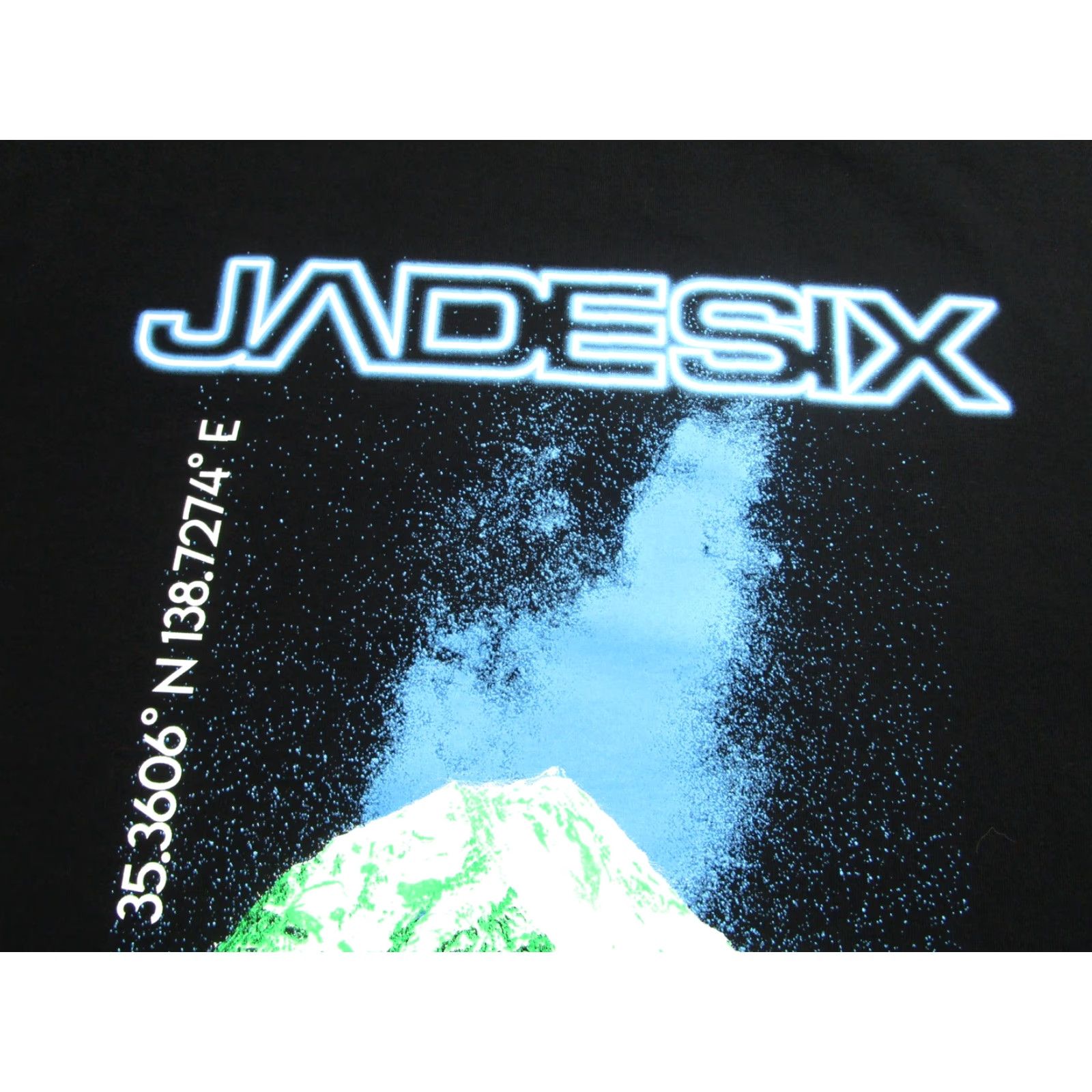 Vintage VINTAGE JADESIX Shirt Mens XL Black Graphic Mount Fuji Coordinates Tee Back Hit Size US XL / EU 56 / 4 - 4 Thumbnail