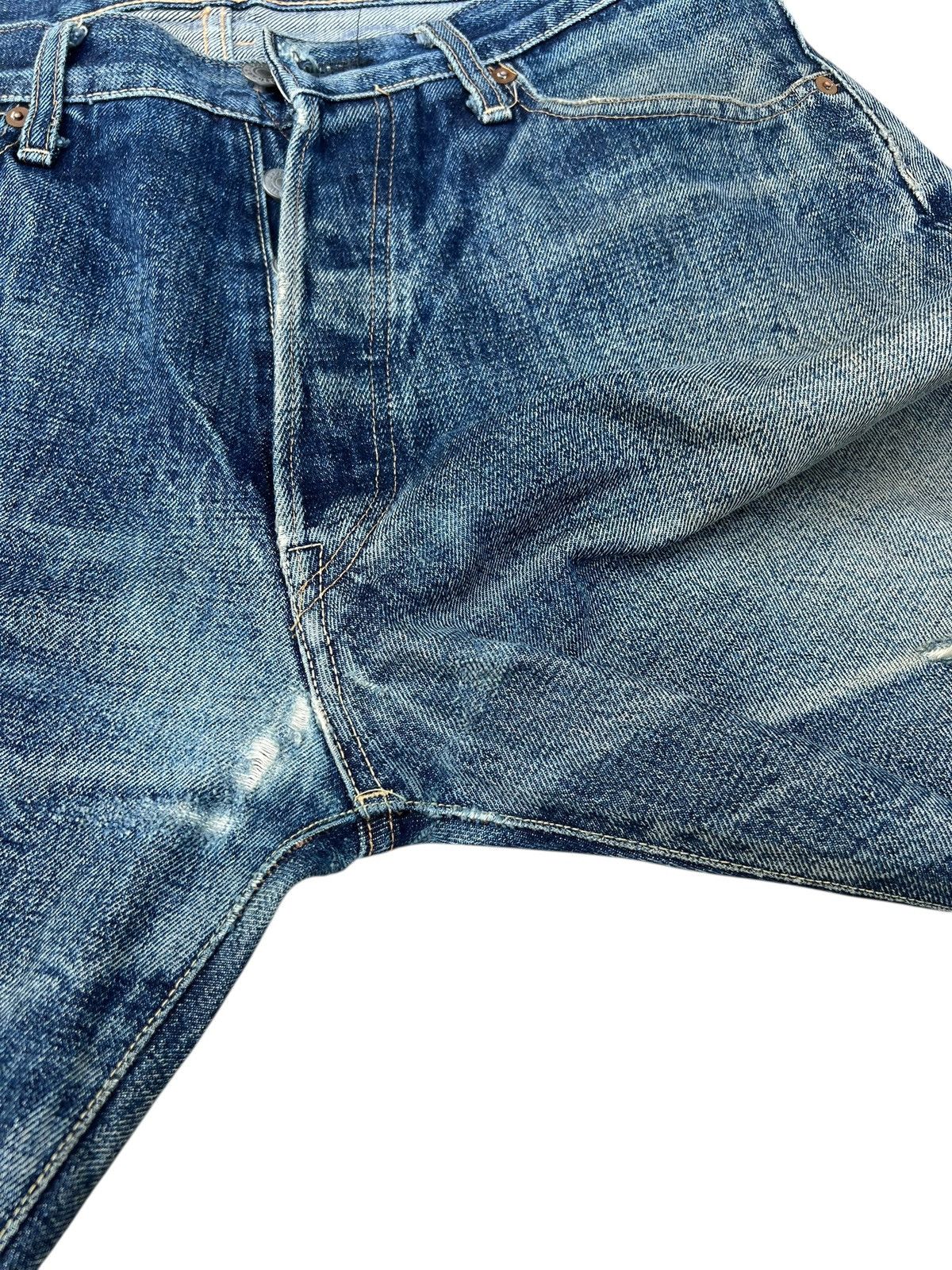 Studio D'Artisan Distressed Studio D’ Artisan SD-101 Denim Selvedge Jeans Size US 32 / EU 48 - 13 Thumbnail