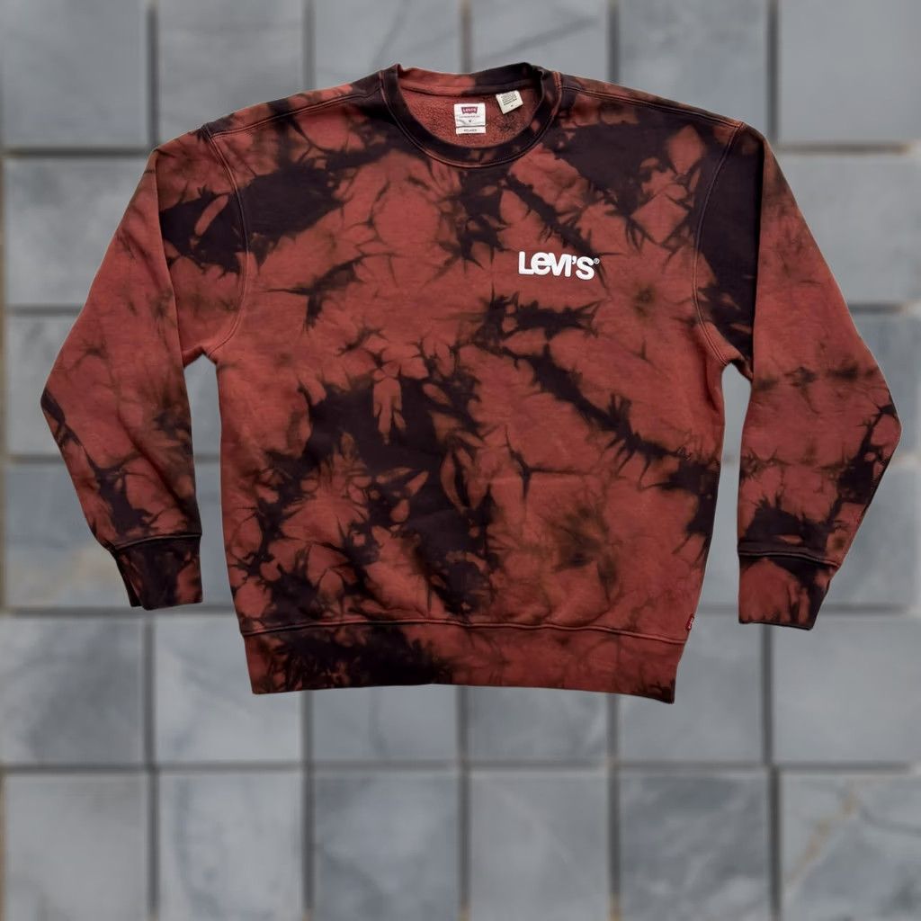 Levi's Levi's Sweatshirt Mens M Multicolor Tie Dye Fleece Pullover Logo Crewneck - Graphic Print, All Seasons, Long Sleeve, Cotton, Regular Fit Size US M / EU 48-50 / 2 - 1 Thumbnail