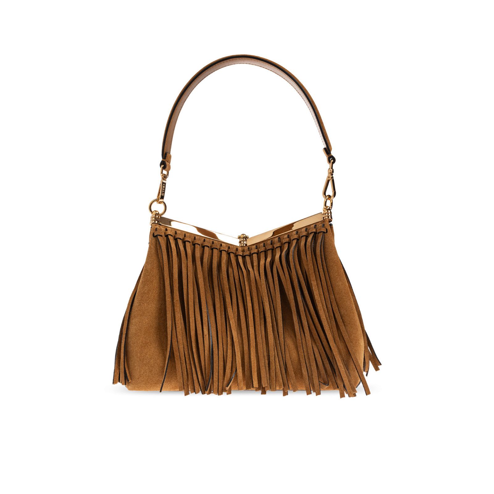 Etro ETRO Vela Medium Brown Suede Shoulder Bag New And Authentic Size ONE SIZE - 2 Thumbnail