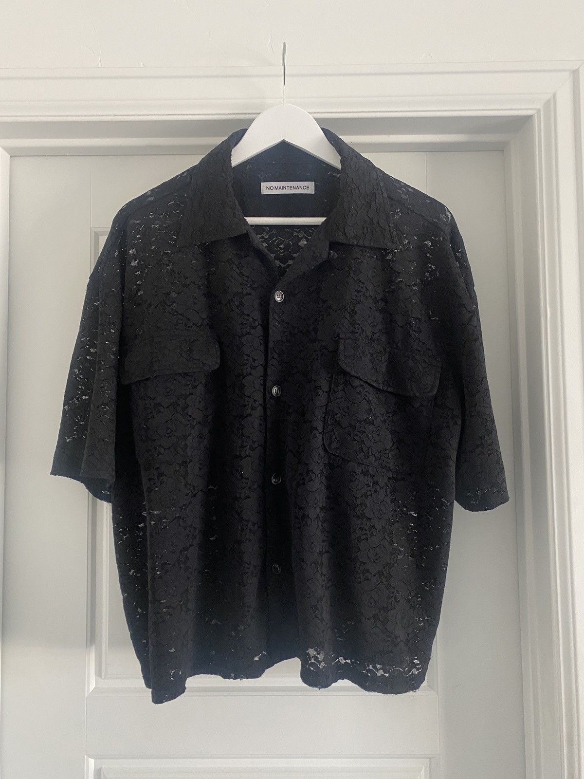 No Maintenance No Maintenance Ley Lace Camp Collar Shirt