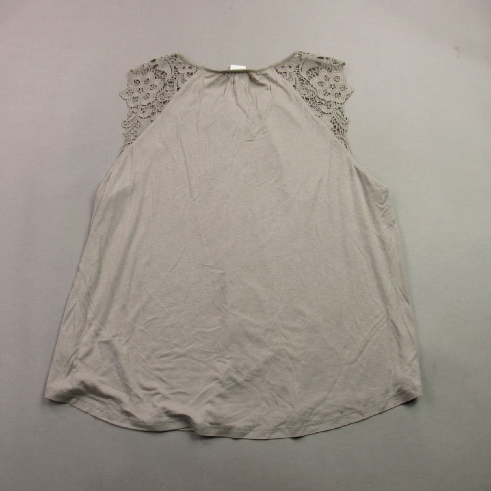 H&M H&M Shirt Womens XL Short Sleeve Crew Neck Pullover Lightweight Beige Top Size XL / US 12-14 / IT 48-50 - 5 Thumbnail