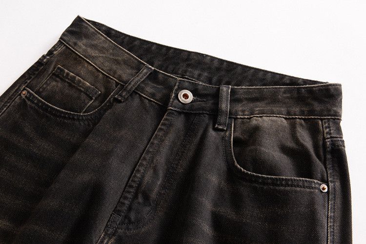 Japanese Brand × Jean Men's punk trend gradient loose washed distressed jeans Size US 34 / EU 50 - 3 Thumbnail