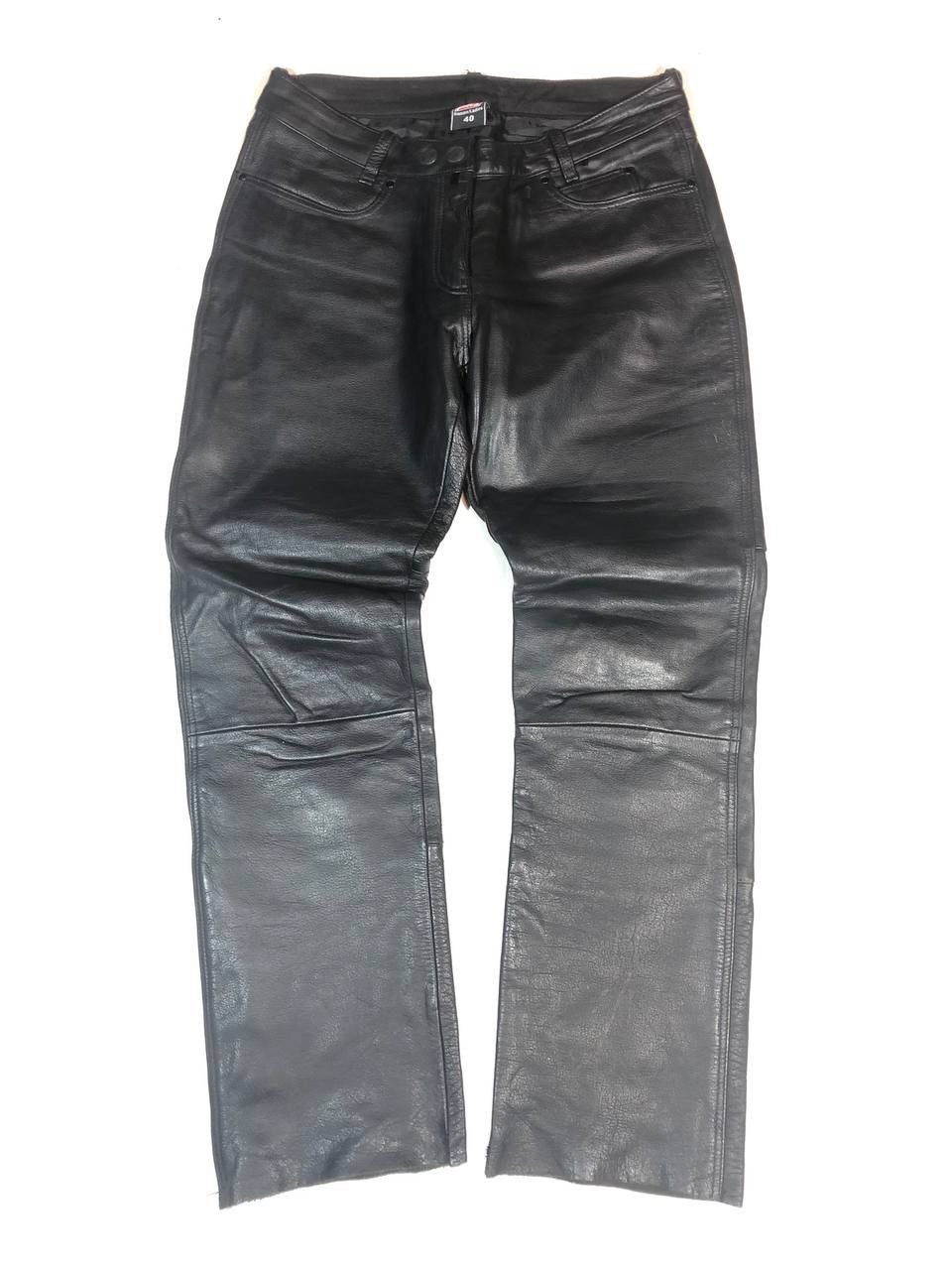 Vintage Polo Racing Moto Biker Leather Pants Vintage Size US 32 / EU 48 - 1 Thumbnail