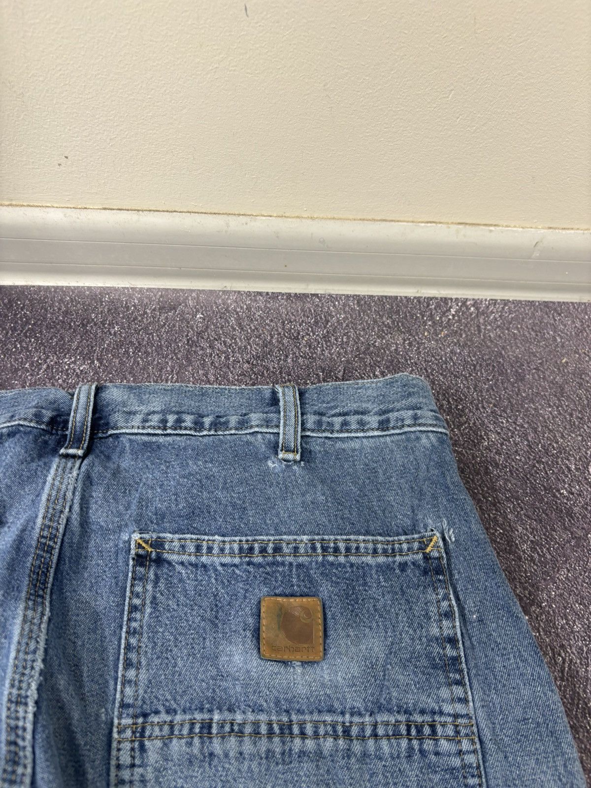 Carhartt Vintage Carhartt USA Dungaree Fit Workwear Denim Baggy Jeans Size US 36 / EU 52 - 7 Thumbnail