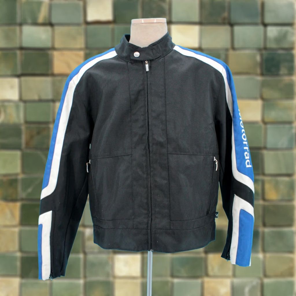 BMW BMW Motorrad Motorcycle Jacket Black Blue Riding Jacket Sz M Motorrad Racing Mens Size US M / EU 48-50 / 2 - 1 Thumbnail