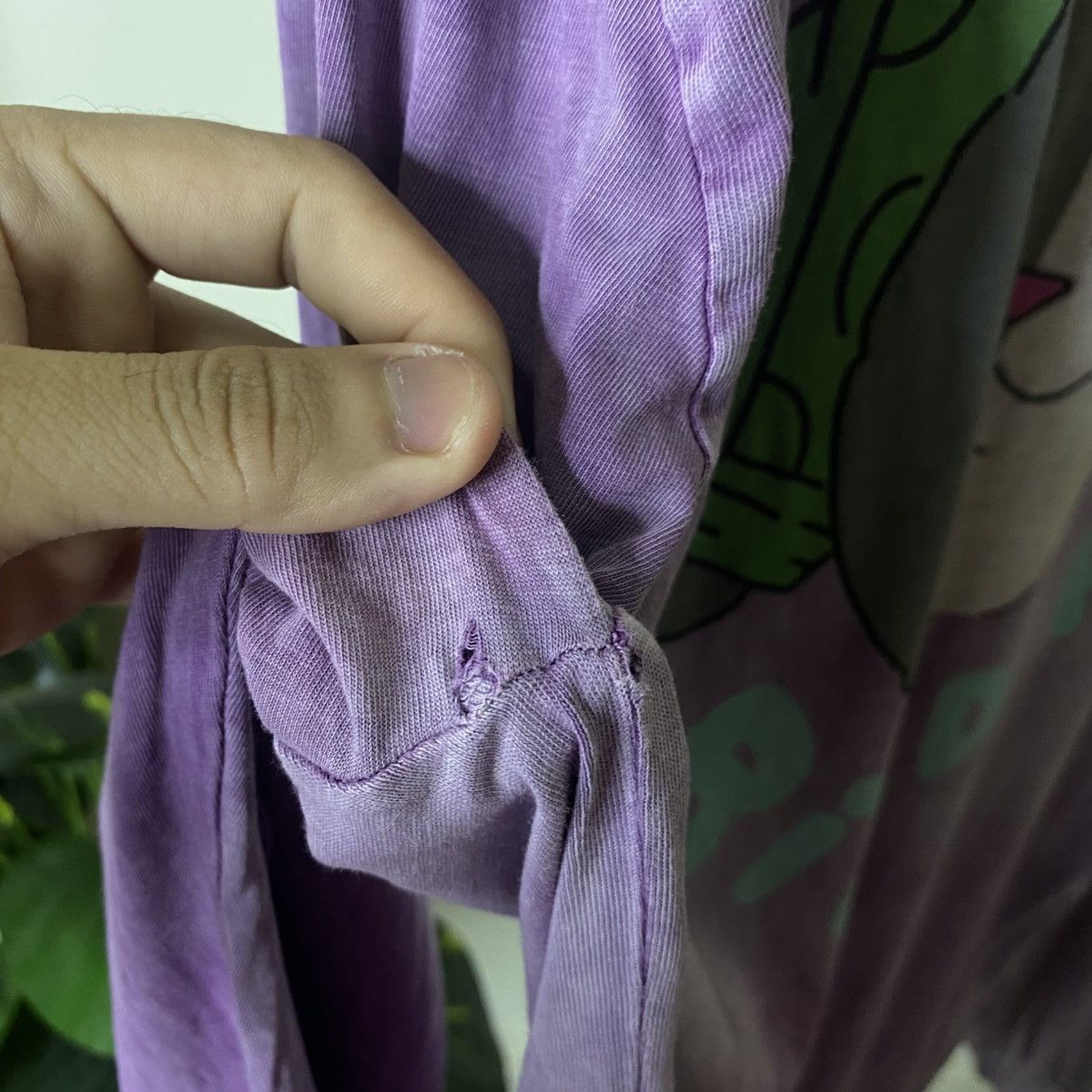 RIPNDIP Washed Purple Big Graphic LS Skater T Shirt Size US XXL / EU 58 / 5 - 3 Thumbnail