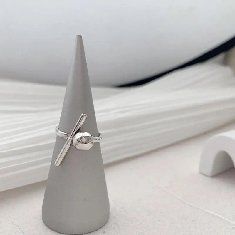 Japanese Brand × Vintage Geometric Vintage 925 Sterling Silver Rings Three Set Size ONE SIZE - 4 Thumbnail