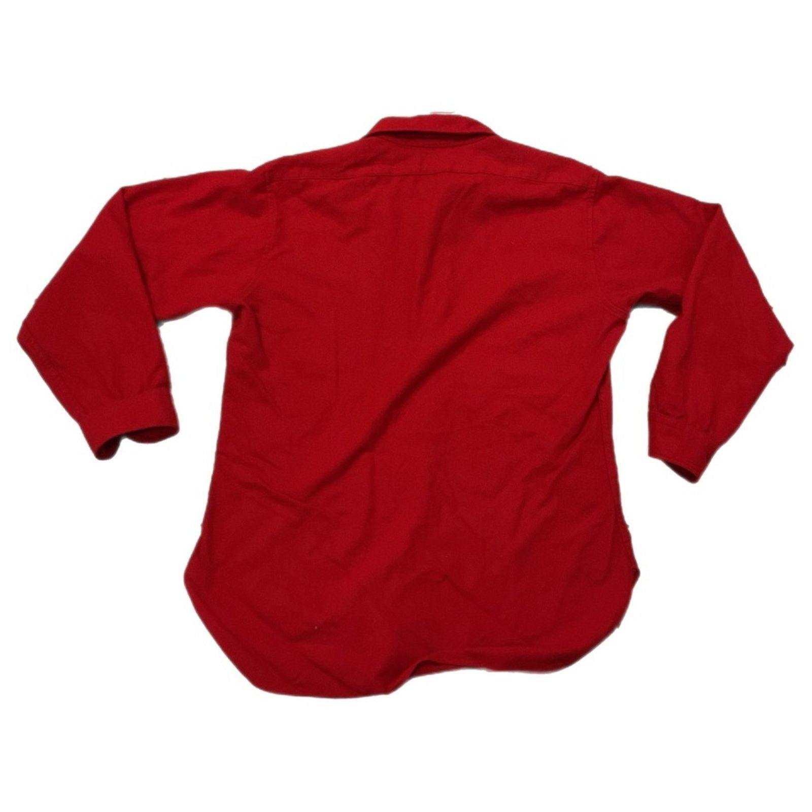Pendleton 1960s /1970s Pendleton Red Wool Shirt Jacket Elbow Patch Size US L / EU 52-54 / 3 - 2 Thumbnail