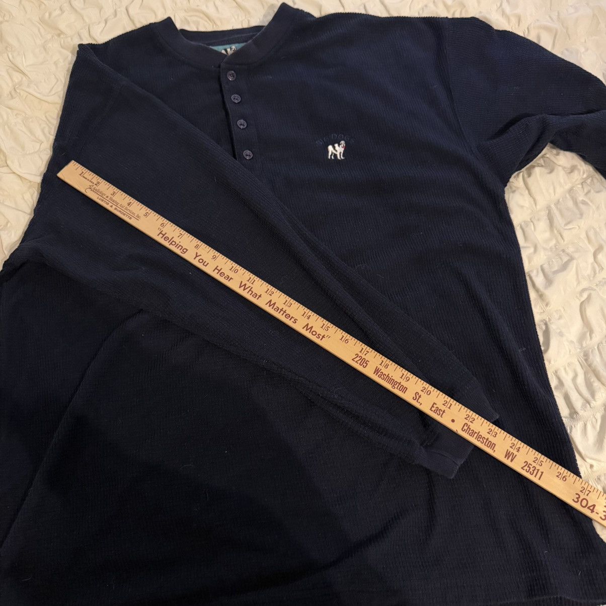 Big Dogs Vintage Big Dogs Henley Thermal Long Sleeve Shirt size XL Size US XL / EU 56 / 4 - 7 Thumbnail
