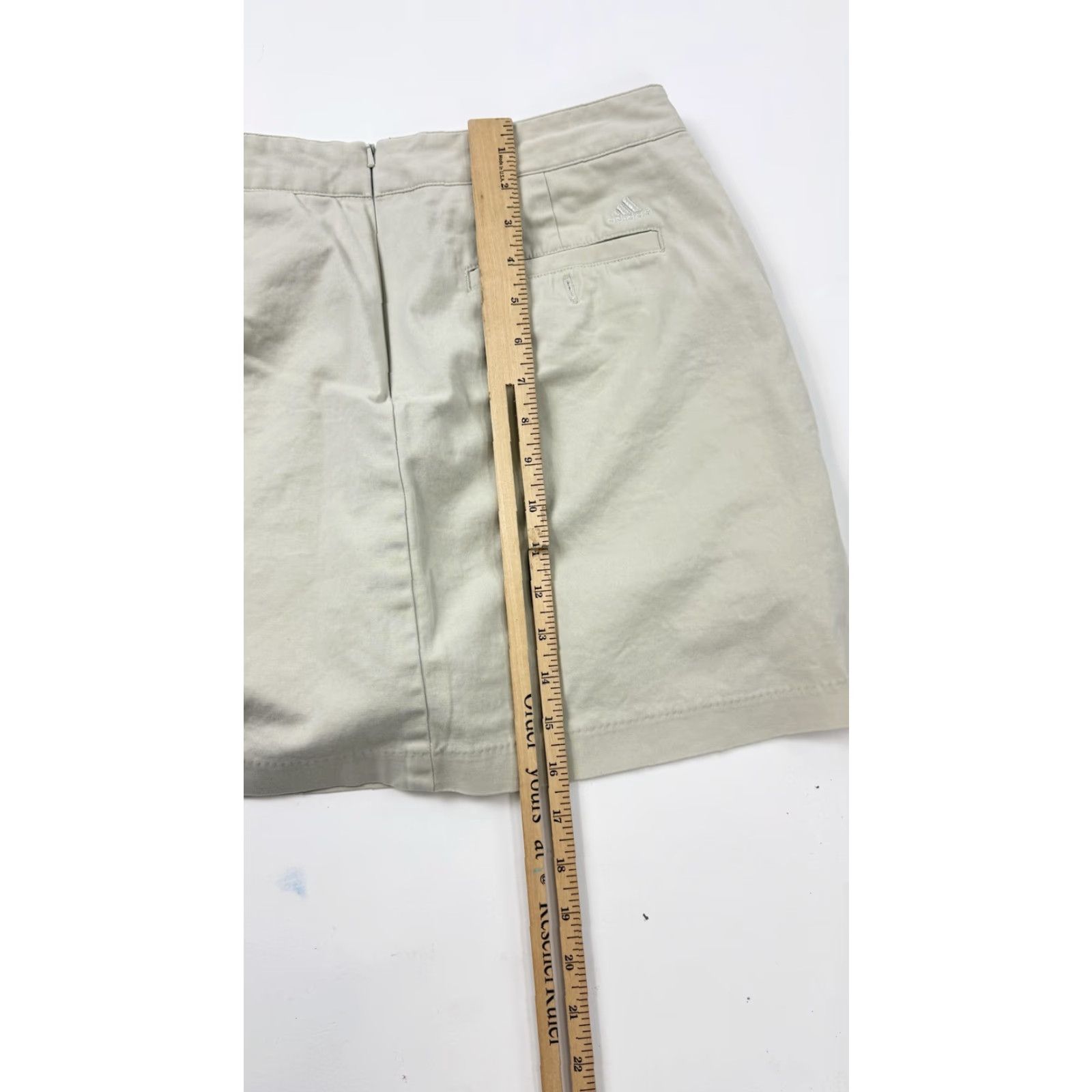 Adidas Adidas Skort Skirt Womens 12 Beige Khaki Stretch Golf Tennis Inner Shorts Size 34" / US 12 / IT 48 - 6 Thumbnail