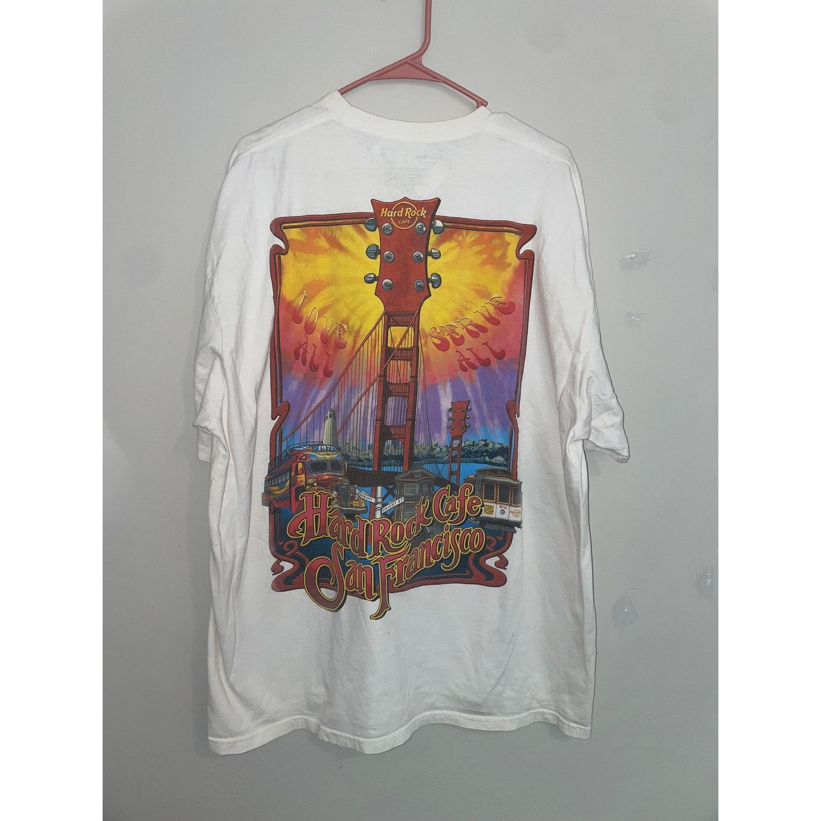 Hard Rock Cafe Vintage Hard Rock Cafe Beijing White Gold Shirt China VTG L Size US L / EU 52-54 / 3 - 1 Thumbnail
