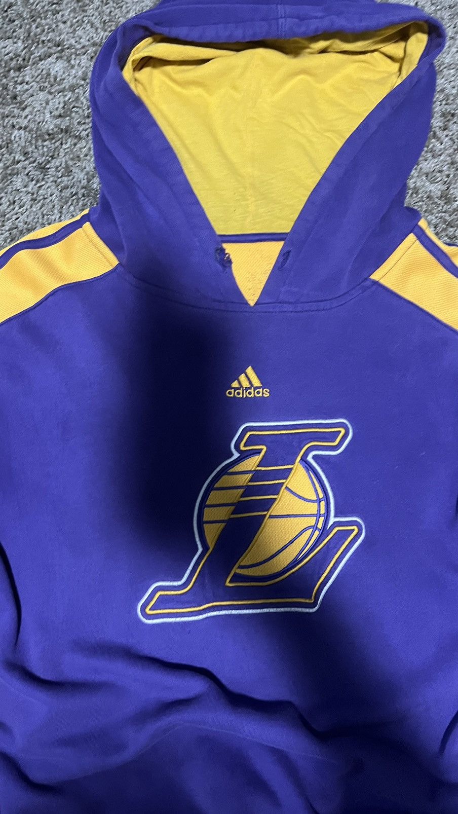 Adidas × Vintage Lakers X Adidas Size US L / EU 52-54 / 3 - 3 Thumbnail