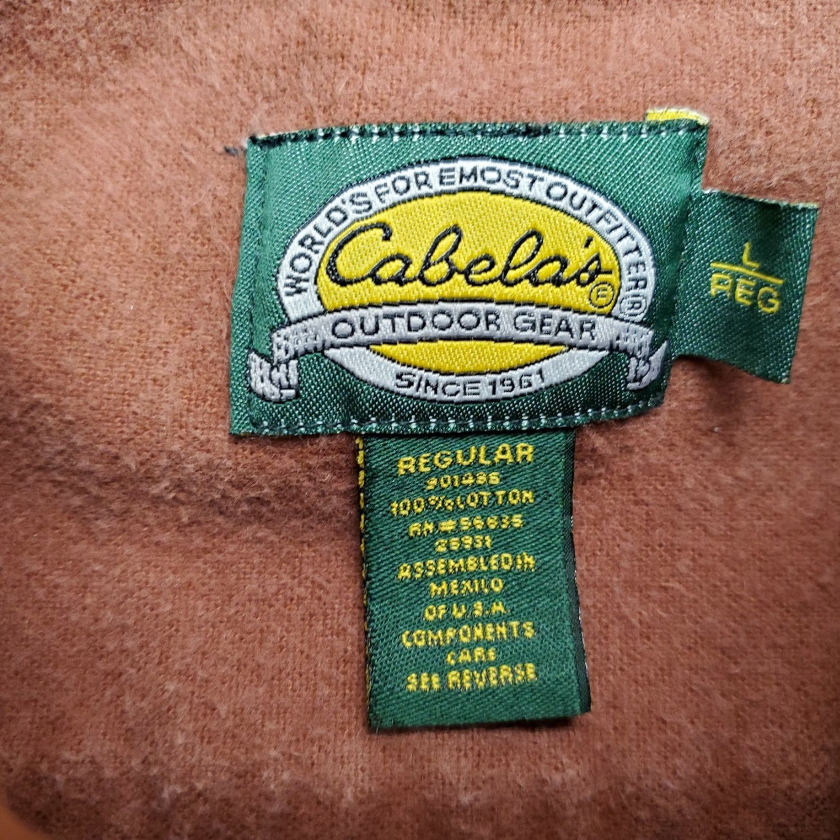 Vintage VINTAGE Cabela's Chamois Shirt Men L Red Flannel Heavyweight Button-Up Long Sleeve Casual Outdoor Cotton Logo: N/A Size US L / EU 52-54 / 3 - 5 Thumbnail