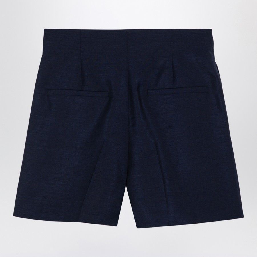 Sportmax o1d2blof1024 Shorts in Navy Blue Size 26" / US 2 / IT 38 - 2 Thumbnail