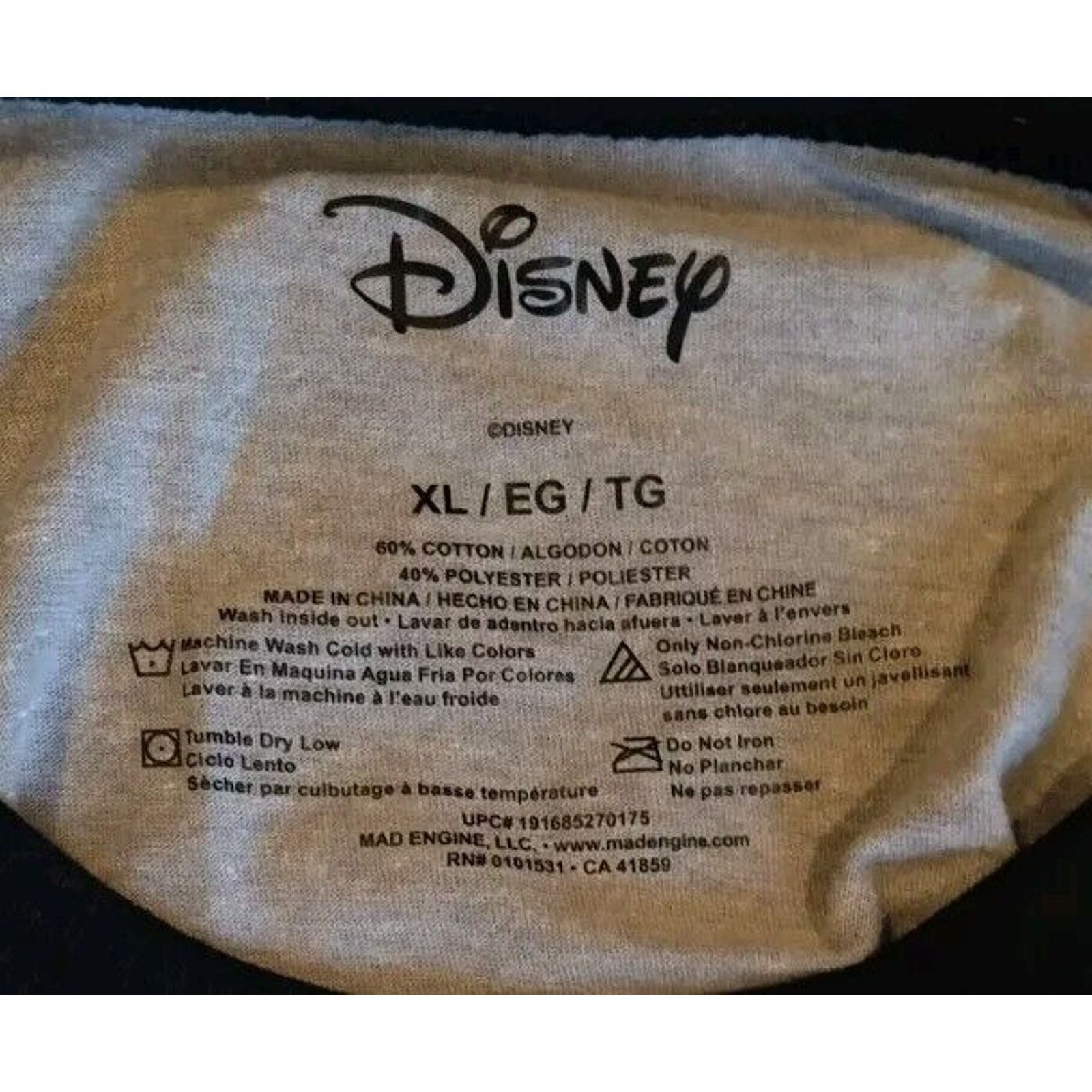 Disney Walt Disney Studios 1928 Mickey Mouse Distressed Ringer Lrg. Size US XL / EU 56 / 4 - 3 Thumbnail