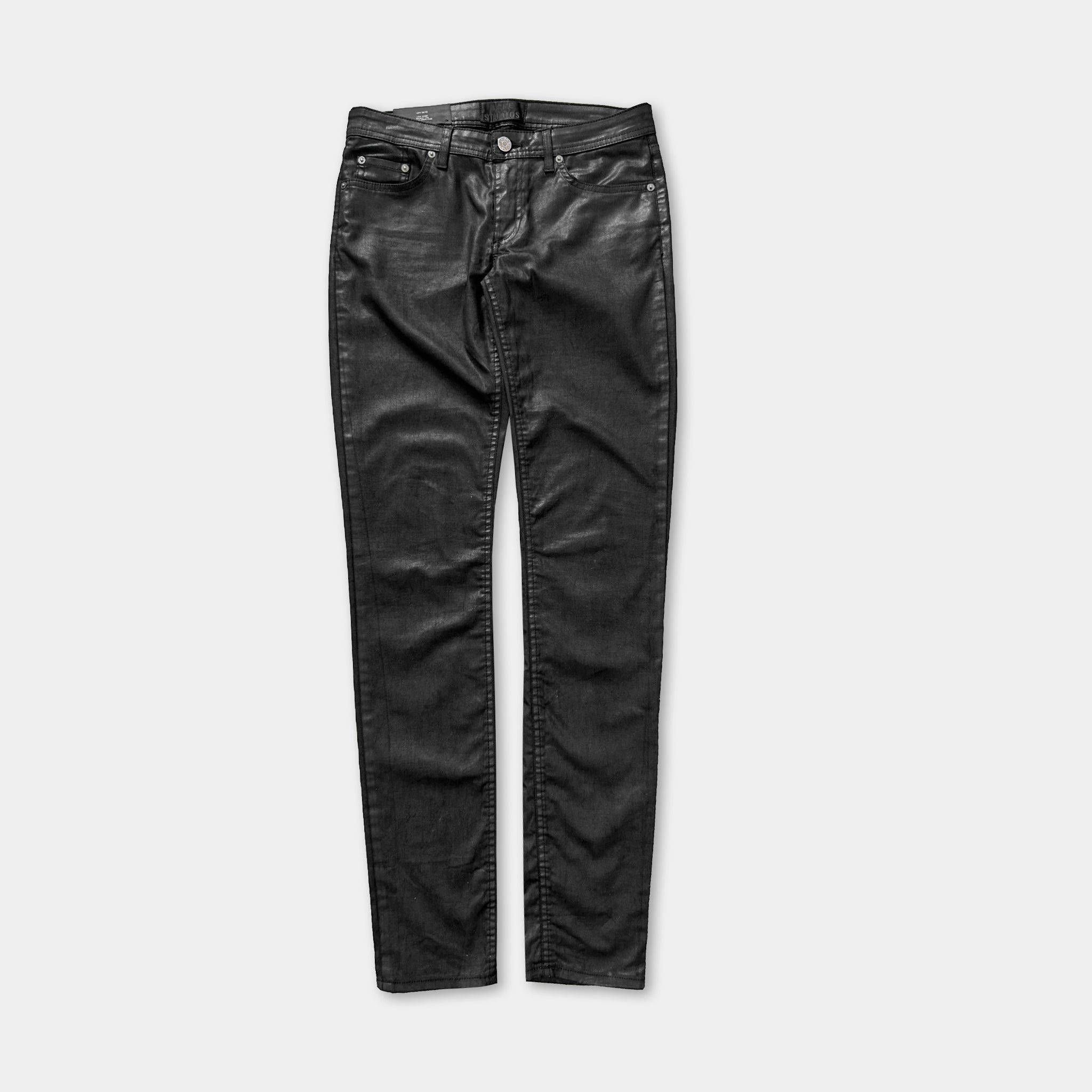 Acne Studios Acne Studios Waxed Black Jeans Size 26" / US 2 / IT 38 - 1 Thumbnail