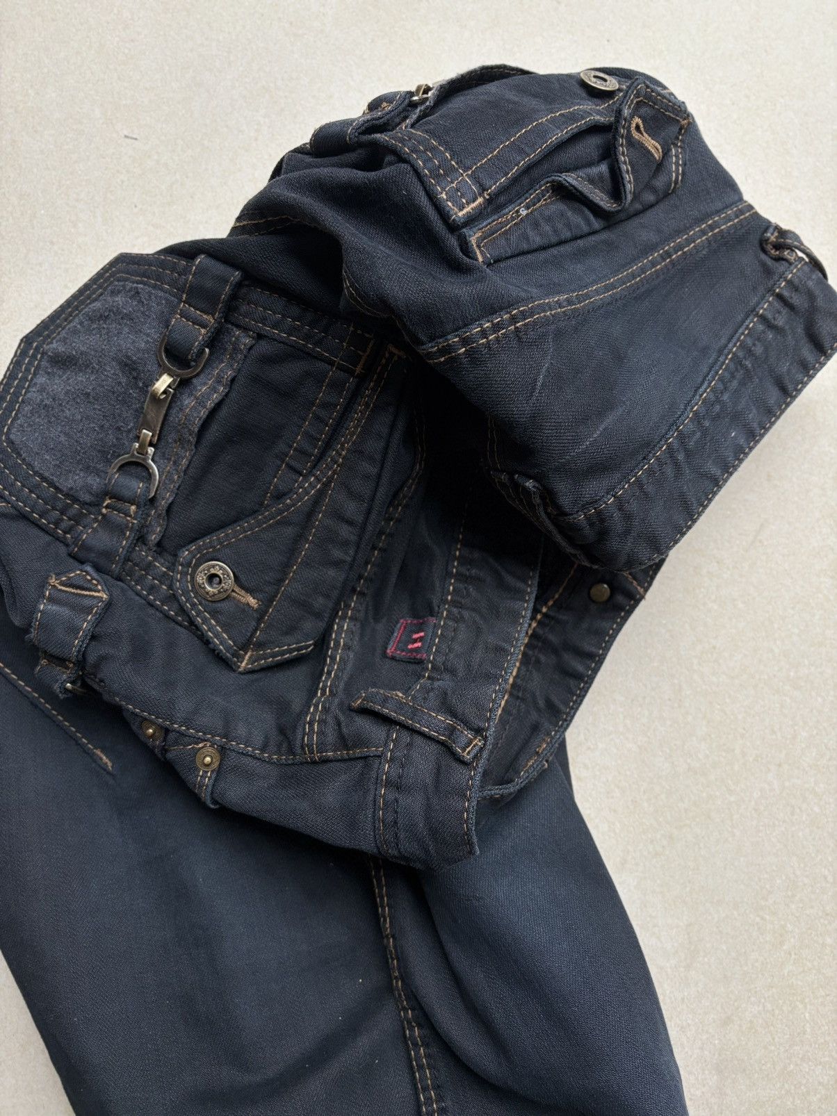Japanese Brand HIDEAWAYS lace-up flare jeans Size US 29 - 5 Thumbnail
