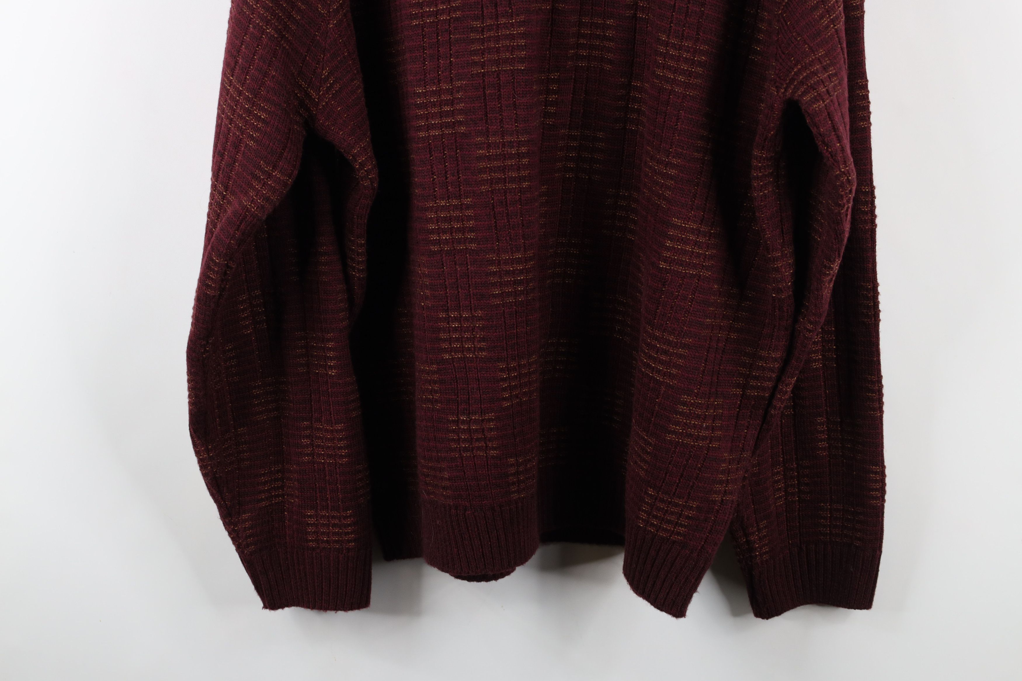 Vintage Vintage 90s Streetwear Checkered Ribbed Crewneck Sweater Size US L / EU 52-54 / 3 - 10 Thumbnail