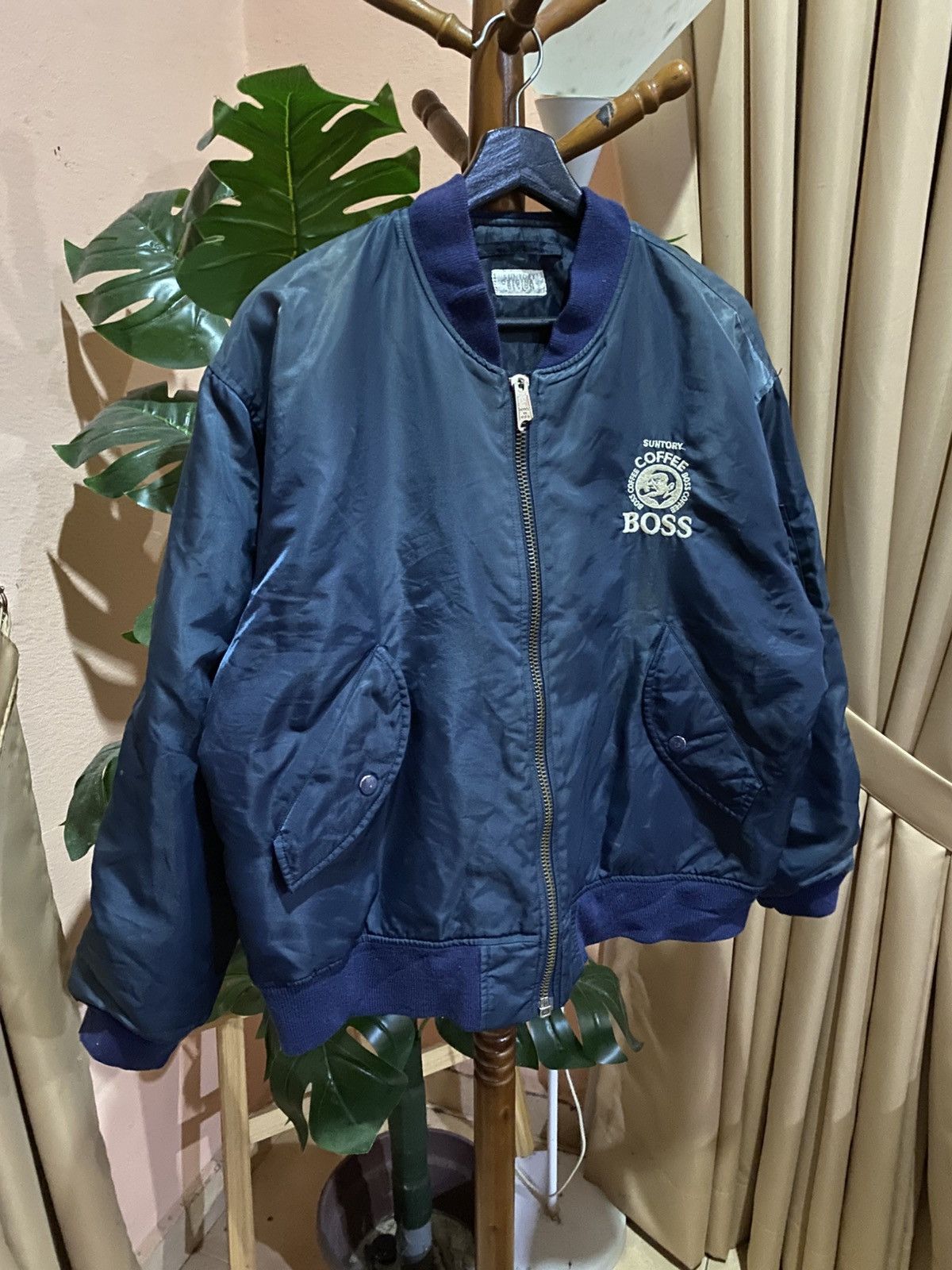Other VINTAGE BOSS COFFEE BOMBER JACKET Size US L / EU 52-54 / 3 - 3 Thumbnail
