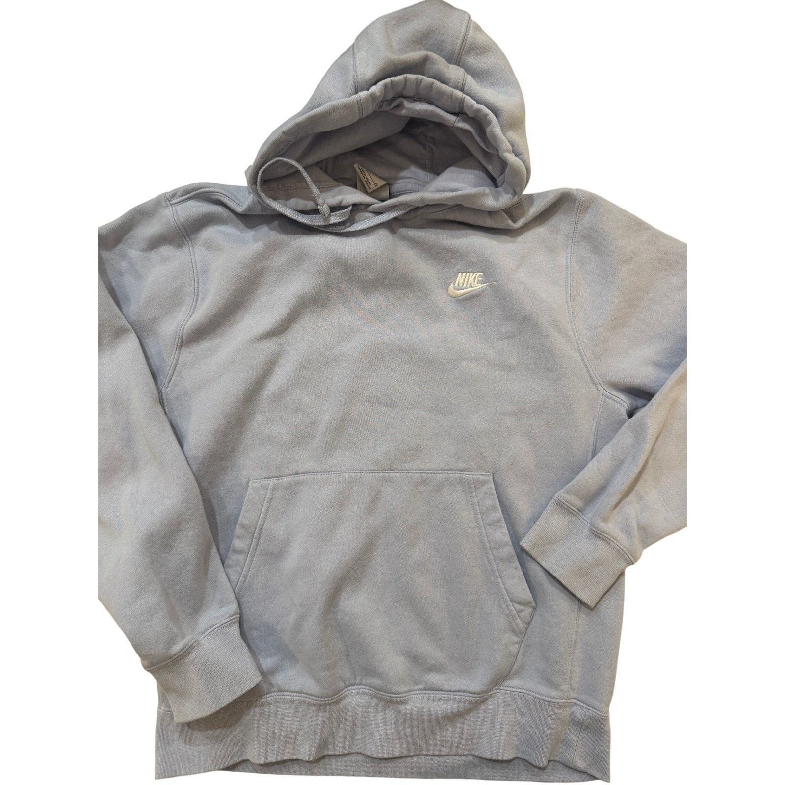 Nike Vintage Y2K Nike Hoodie Men's SM Pullover Hoodie Light Blue Size US S / EU 44-46 / 1 - 1 Thumbnail