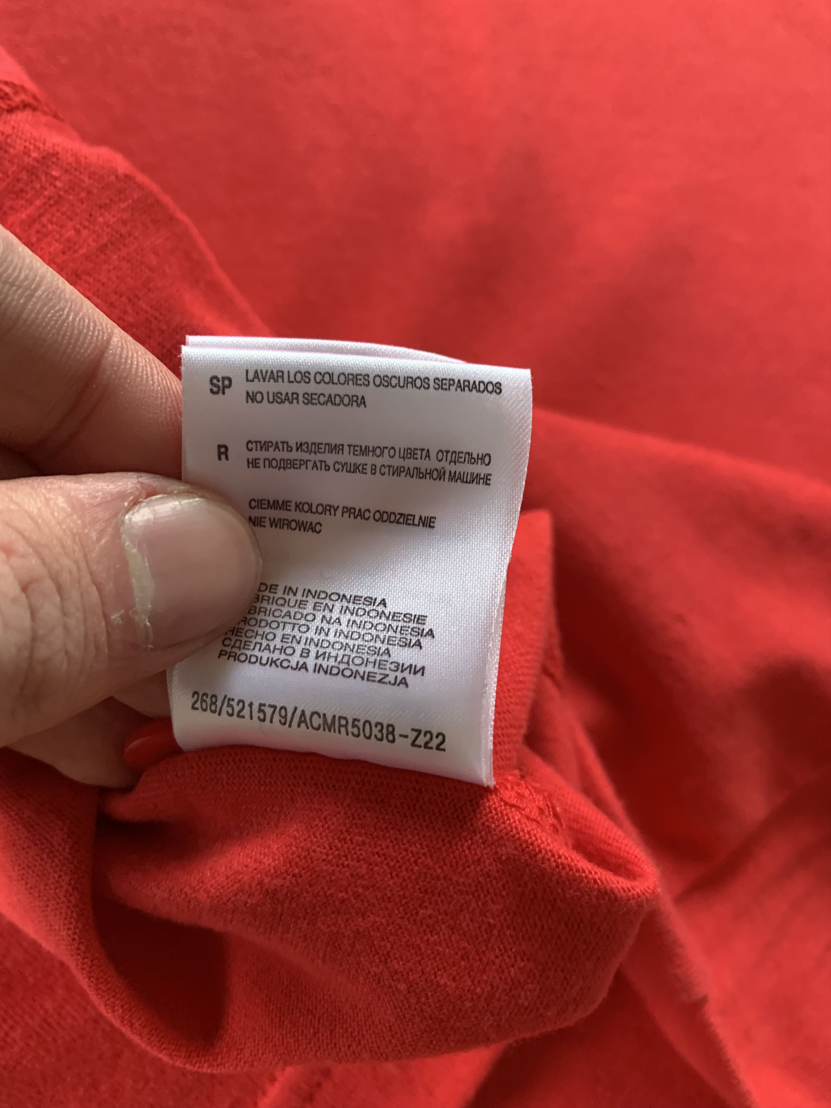 Reebok Rare Reebok Wales Red Cotton Long Sleeve Rugby Polo Shirt Size US L / EU 52-54 / 3 - 9 Thumbnail