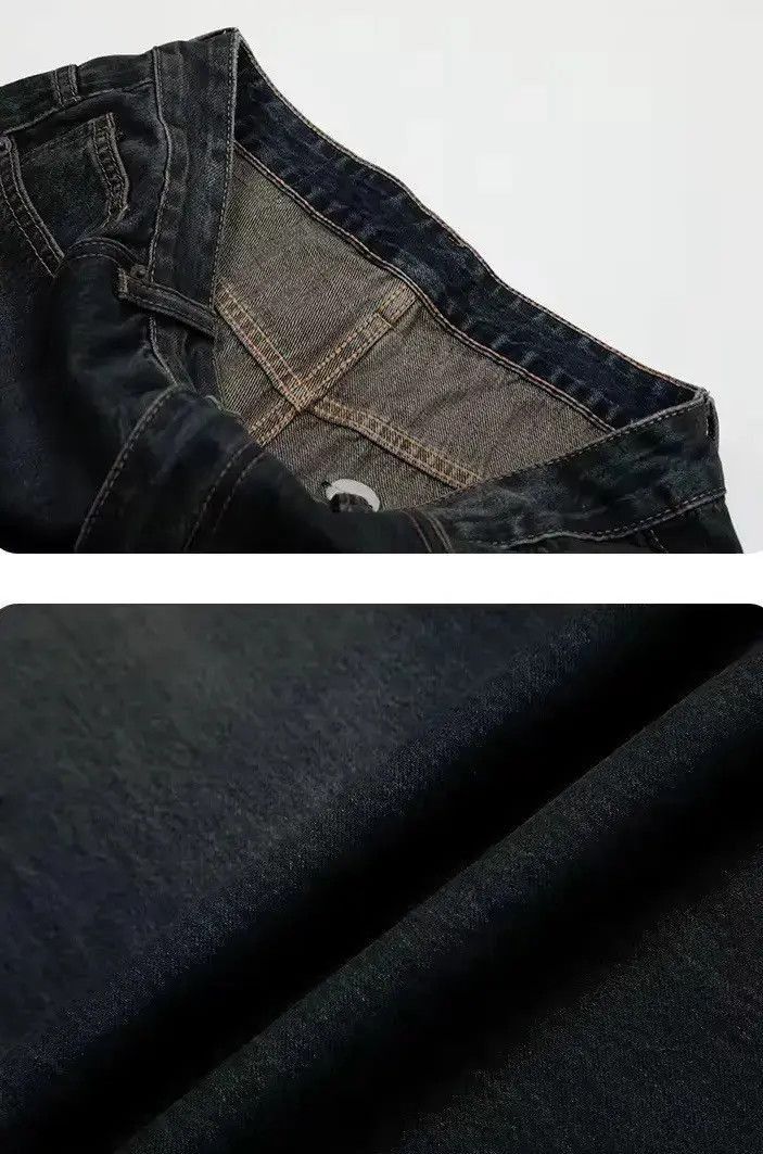 Japanese Brand Design Wide Leg Loose Straight Streetwear Jeans Pants Size US 30 / EU 46 - 5 Thumbnail