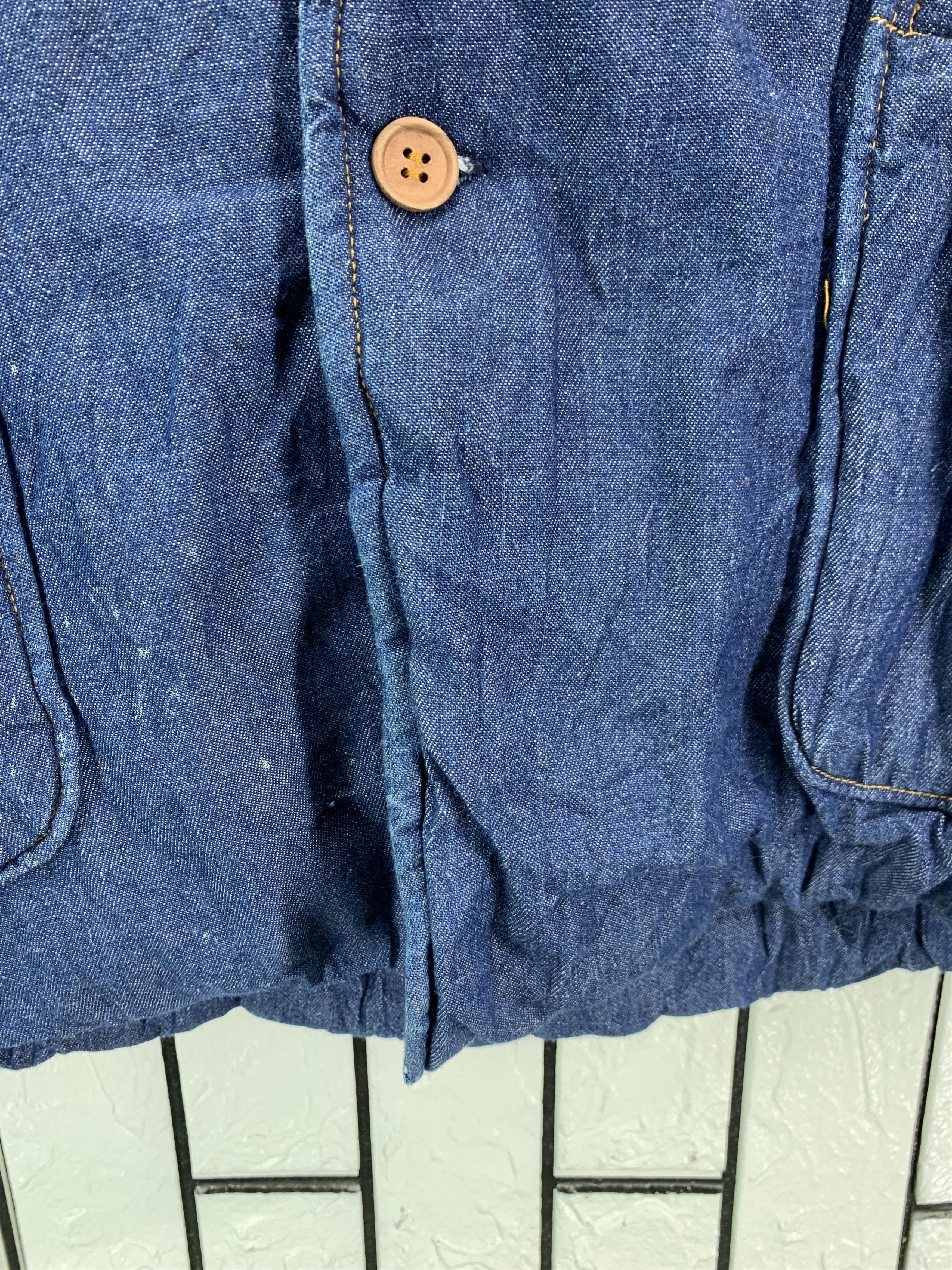 Japanese Brand Vintage Denim Embroidered patch Bear Size US L / EU 52-54 / 3 - 3 Thumbnail