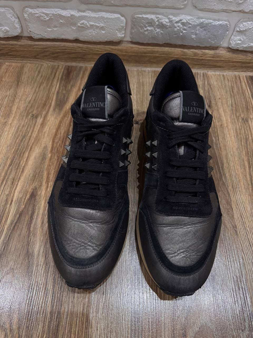 Valentino Valentino Leather Suede Rockrunner Stud Sneakers Size 43 Size US 10 / EU 43 - 4 Thumbnail