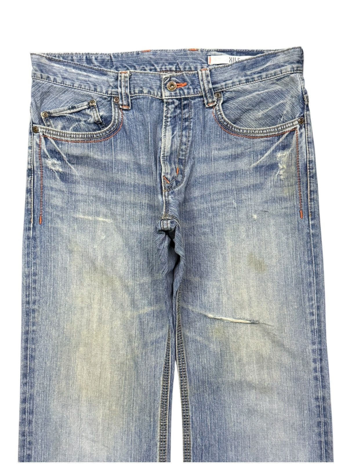 Edwin Vintage Edwin 401 XVS Y2K Buckle Back Vintage Wash Denim W36 Size US 36 / EU 52 - 4 Thumbnail