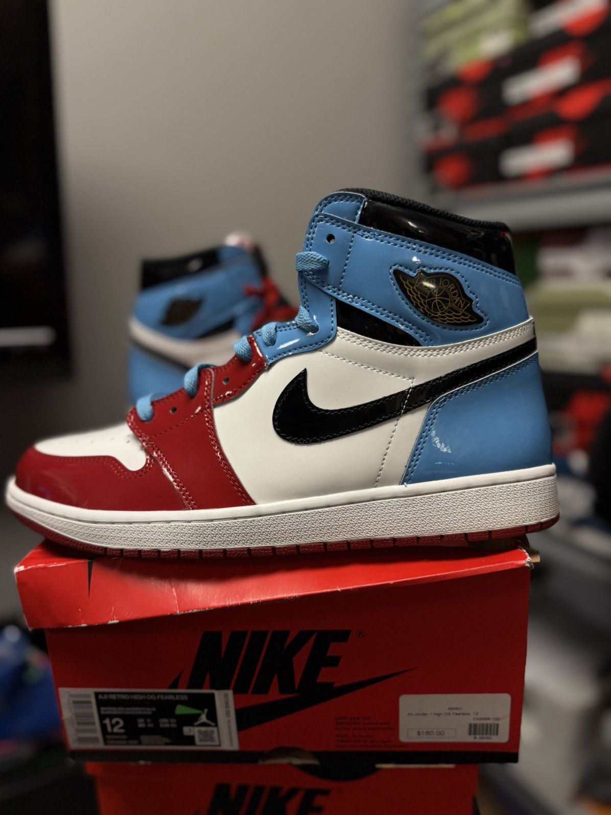 Jordan Brand × Nike Jordan 1 High Fearless Size 12 Clean Condition 🧼 Size US 12 / EU 45 - 3 Thumbnail