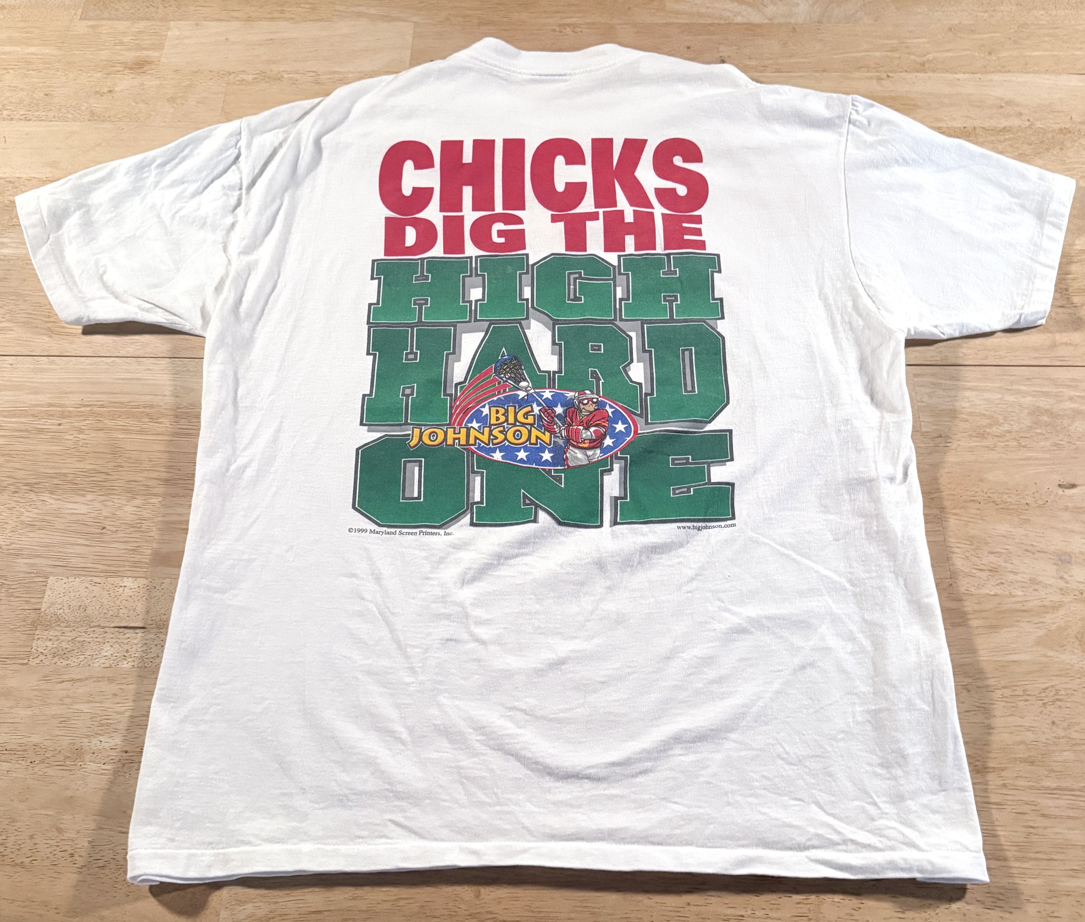 Vintage Big Johnson Chicks Dig The High Hard One Baseball XL 1999 Size US XL / EU 56 / 4 - 2 Thumbnail