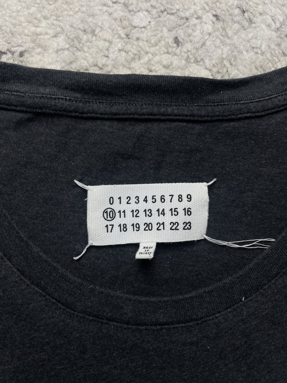 Maison Margiela Margiela FW2018 Grey Basic T Shirt Size US M / EU 48-50 / 2 - 2 Thumbnail