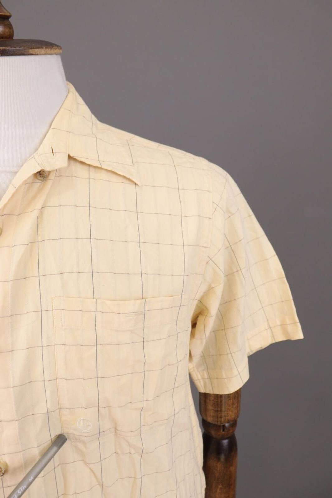 Guy Laroche Vintage Guy Laroche Paris Beige Check Shirt Size 4 Size US M / EU 48-50 / 2 - 5 Thumbnail