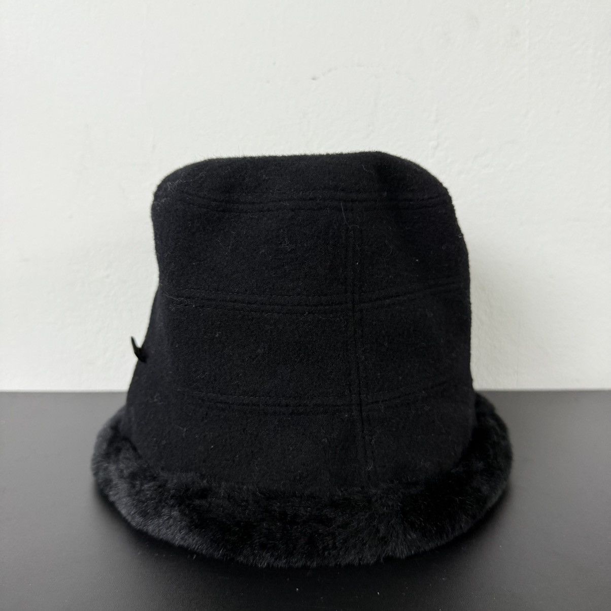 Yohji Yamamoto AW Yohji Yamamoto Ysaccs Fuzzy Hat Fur Size ONE SIZE - 3 Thumbnail