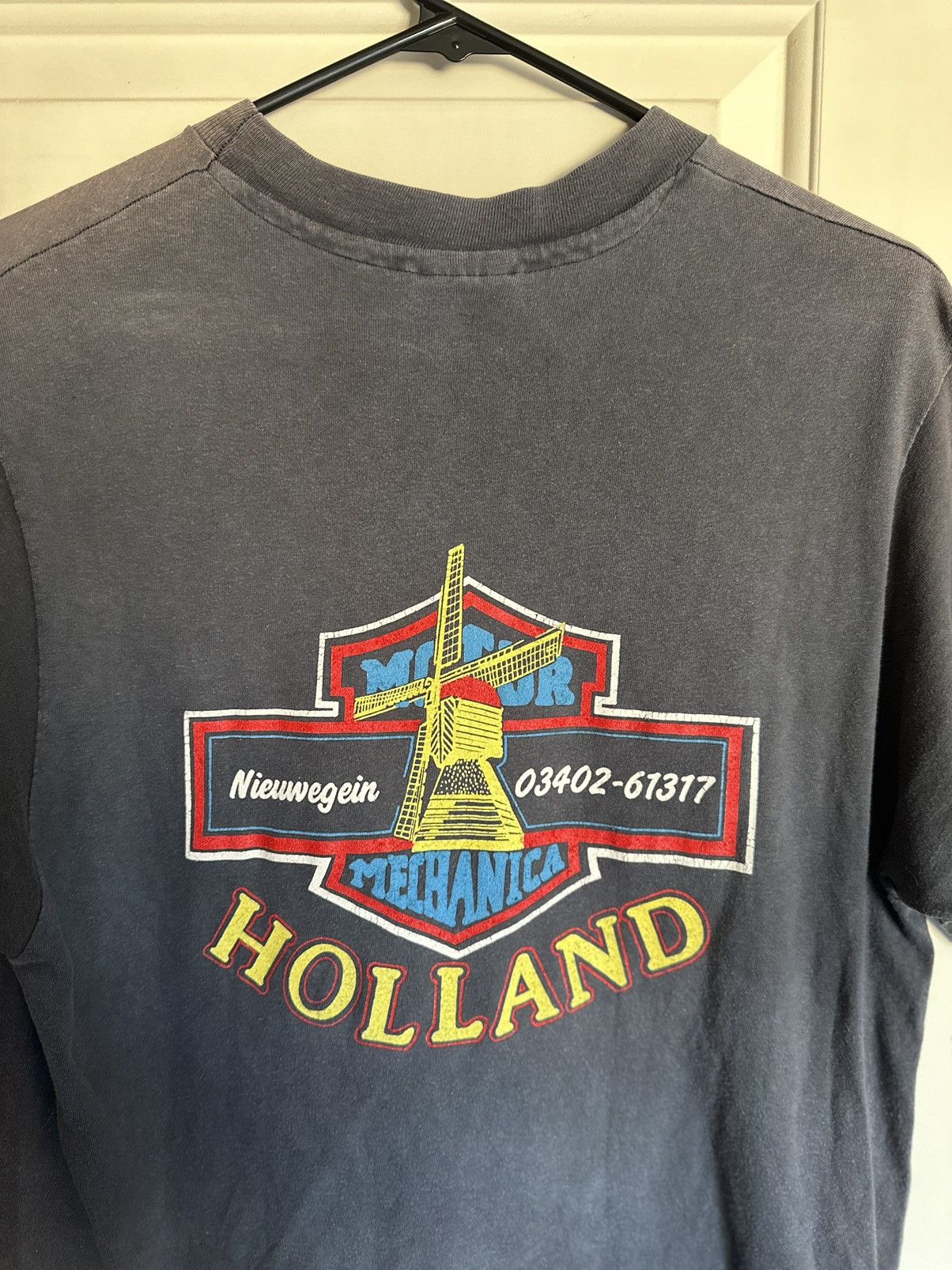 Harley Davidson × Vintage Harley Davidson 1980s Holland T-Shirt Size US XL / EU 56 / 4 - 6 Thumbnail