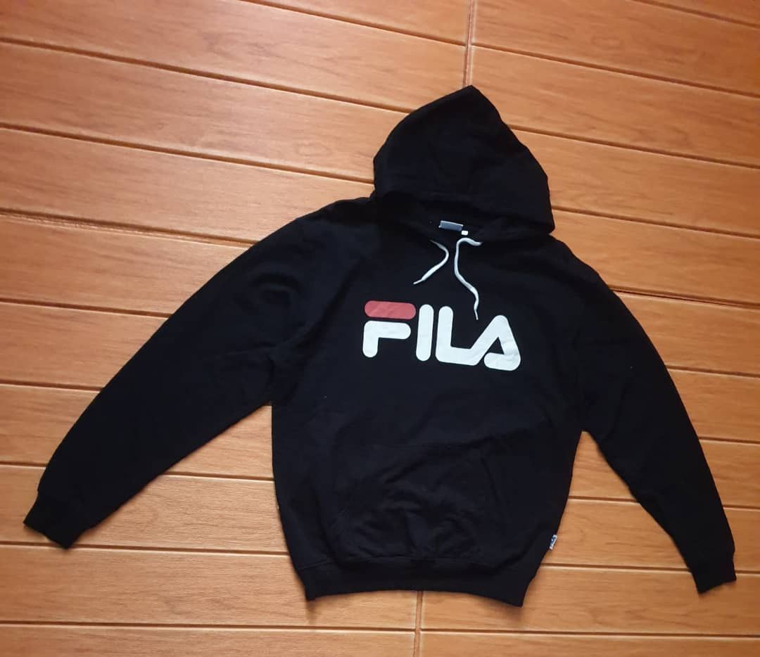 Fila Fila big script black colour hoodie Sweater Size US M / EU 48-50 / 2 - 5 Thumbnail